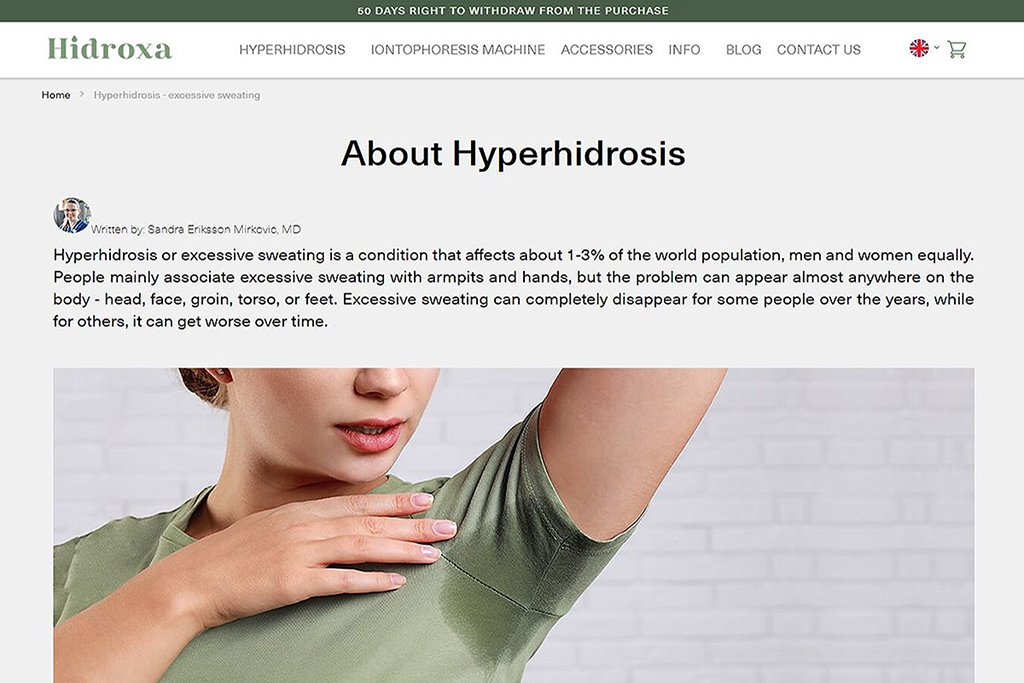 about hyperhidrosis